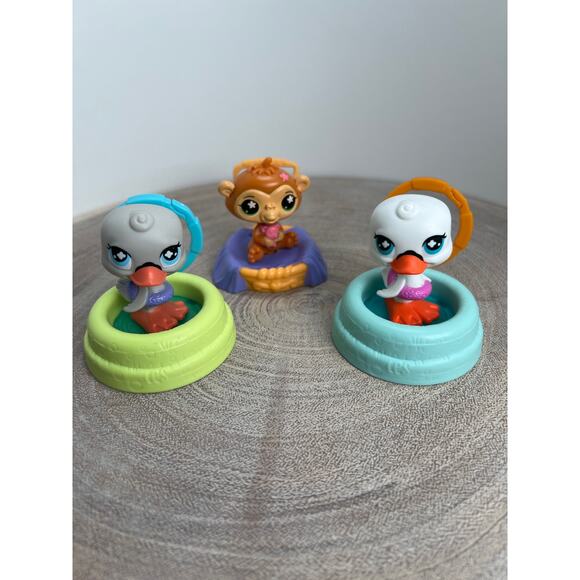 Littlest Pet Shop LPS McDonald's Happy Meal Toys Lot of 3 - Picture 1 of 7